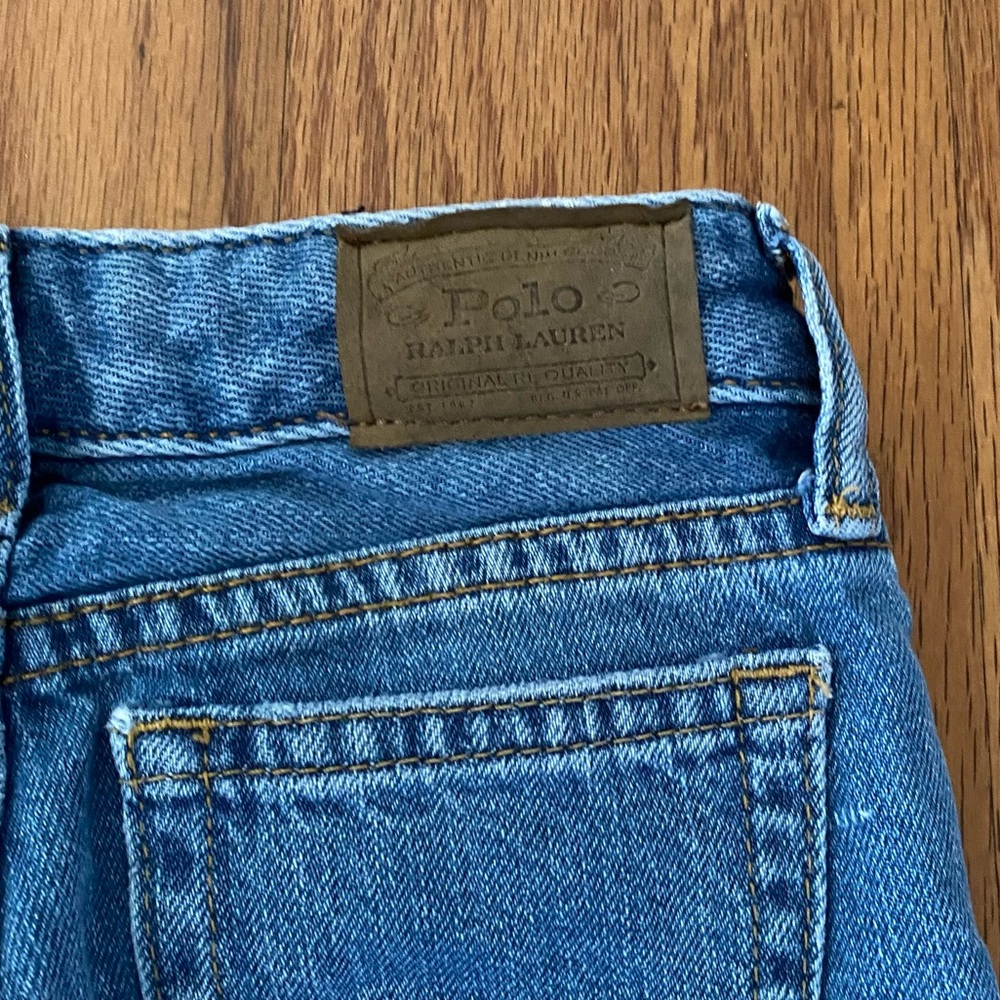 Polo by Ralph Lauren Girls Mesh Polo and Slim Boyfriend Jeans Set - Picture 12 of 13